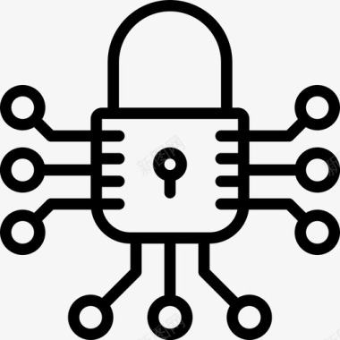 安全在线安全数据保护图标图标