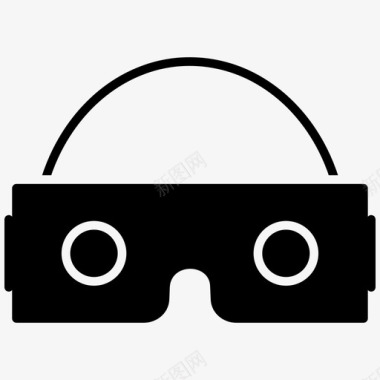vr眼镜3d眼镜虚拟眼镜图标图标