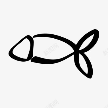 一条鱼鱼种食物图标图标