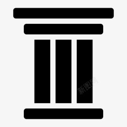 罗马立柱立柱希腊罗马图标高清图片
