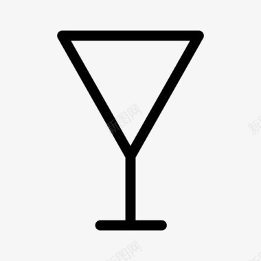 鸡尾酒饮料酒杯图标图标