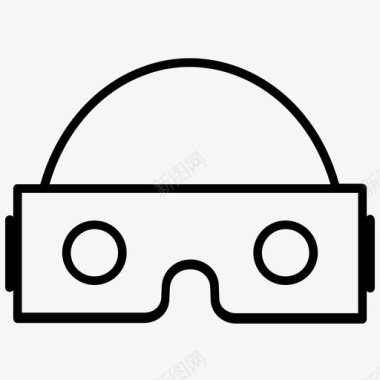 梦幻耳机vr眼镜3d眼镜虚拟眼镜图标图标