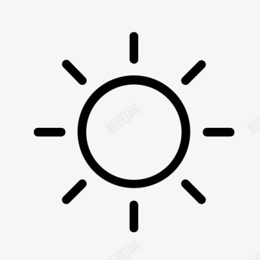 太阳白天旅行图标图标