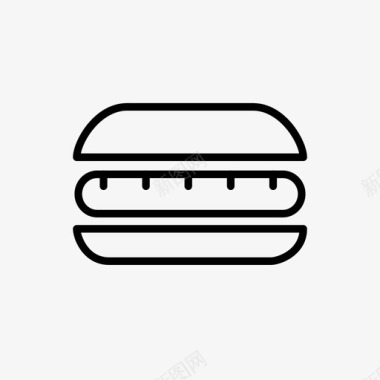 汉堡牛肉汉堡食物图标图标