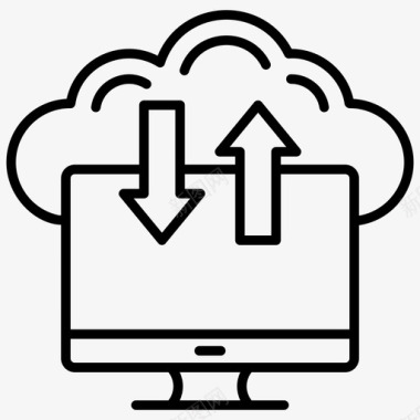 云传输云备份系统数据传输信息图标图标