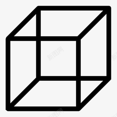 立方体几何规则图标图标