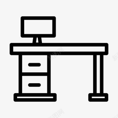 学校公交车素材桌子家办公室图标图标