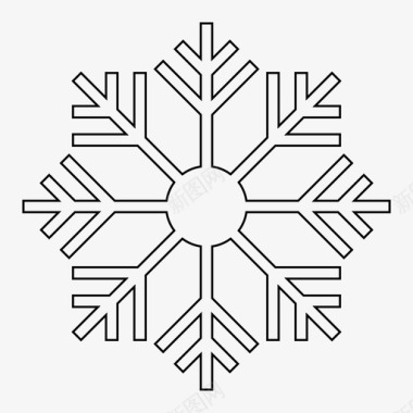 冬天的雪雪冷雪花图标图标