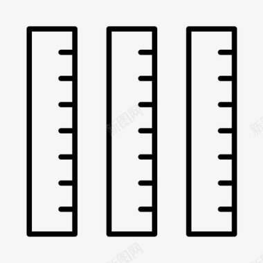 学校的午餐统治者学术课堂图标图标