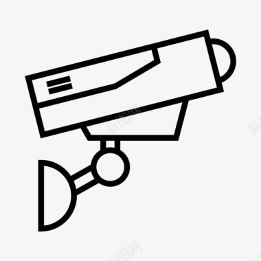 公共标识安全闭路电视摄像机隐私图标图标