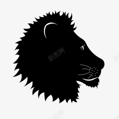 狮子座动物星座图标图标
