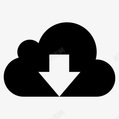 服务器云数据图标图标