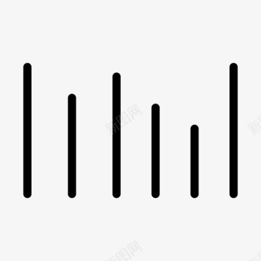 波形音频噪音图标图标