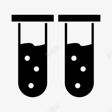 化学结构试管测试化学实验图标图标