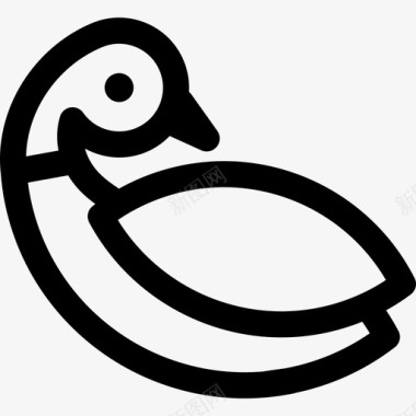 鸭子动物小动物图标图标