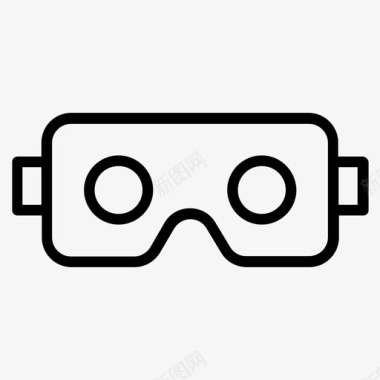 护目镜vr护目镜ar眼镜图标图标