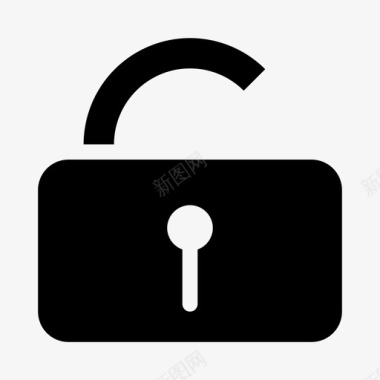 打开锁创建新密码新锁新密码图标图标