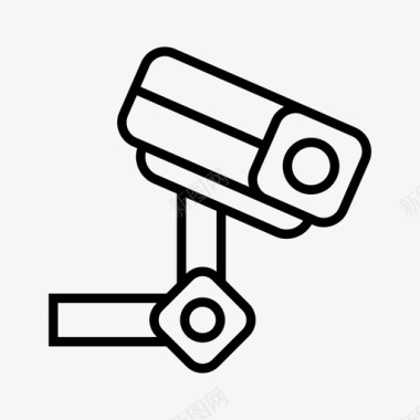公共标识安全闭路电视摄像机监控图标图标