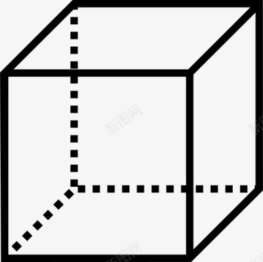 几何体立方体四边形图标图标