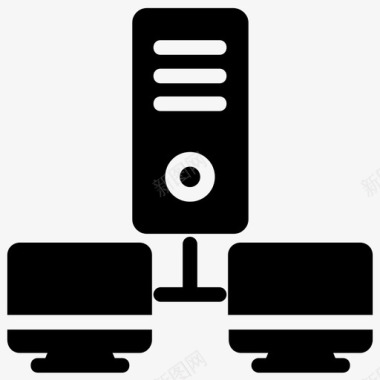 服务器web服务器数据共享internet连接图标图标