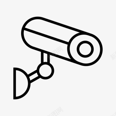 公共标识安全闭路电视摄像机监控图标图标