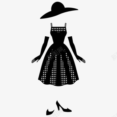 女鞋服装时尚女鞋图标图标