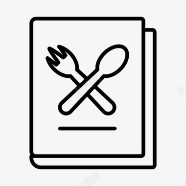 餐厅菜单书籍食物图标图标