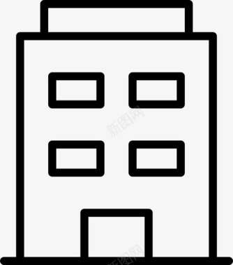 物业报修建筑物公寓入口图标图标