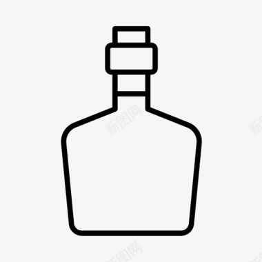 辣酱酒吧瓶子图标图标