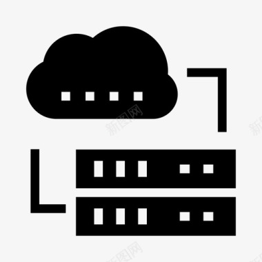 云服务器数据库大型机图标图标