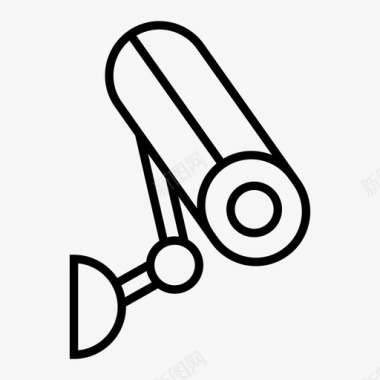 公共标识安全闭路电视摄像机隐私图标图标