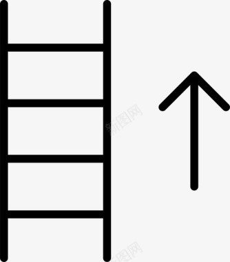 上下楼梯楼梯攀爬施工图标图标