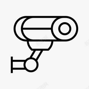 公共标识安全闭路电视摄像机隐私图标图标