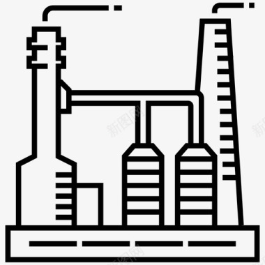 北京汽车制造厂工厂厂房工业图标图标