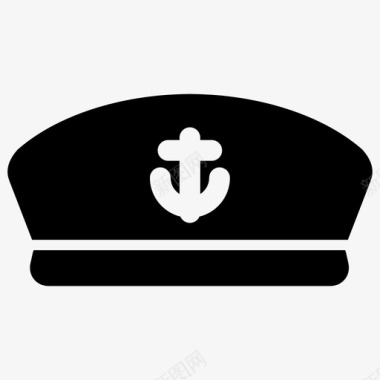 水手帽船长水手图标图标