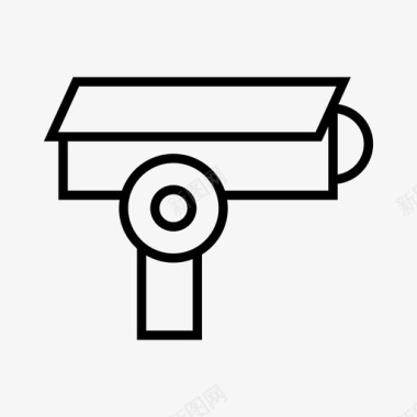 公共标识安全闭路电视摄像机监控图标图标