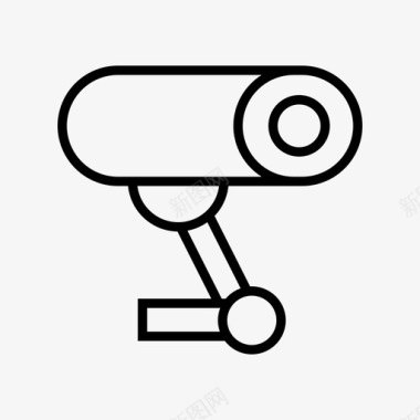 公共标识安全闭路电视摄像机隐私图标图标