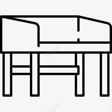 图书日图书馆桌子建筑物图标图标