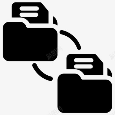 信息传输文件交换数据传输分布式文件系统图标图标