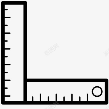 展板图形测量工具绘图图标图标