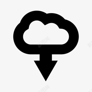 云云自然数据图标图标