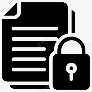 安全数据加密机密数据数据安全图标图标