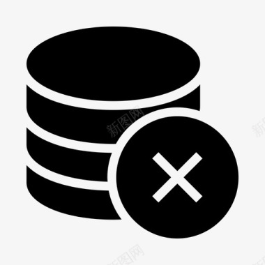 存储存储删除数据中心数据库图标图标