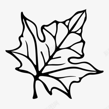 枯萎枫叶枫叶加拿大秋天图标图标