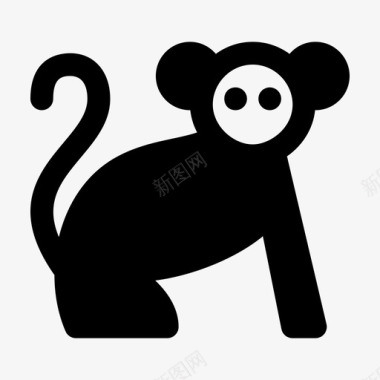 猴子动物猿猴图标图标