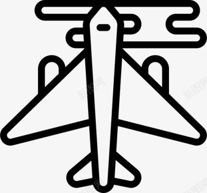 飞机旅行旅游图标图标