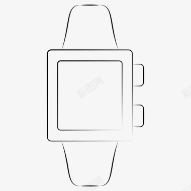 iwatch智能手表手绘设备图标图标