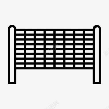 排球标志排球网舱壁游戏图标图标