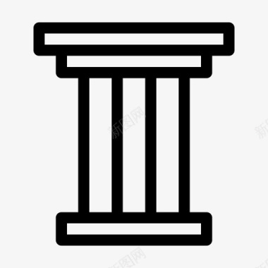立柱希腊罗马图标图标