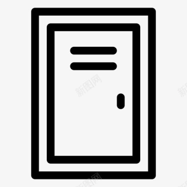 储物柜门房间图标图标